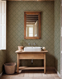 YSP0517 Ivy Garland Sage Cotswolds Wallpaper by Coordonné - room