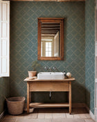 YSP0518 Ivy Garland Sapphire Cotswolds Wallpaper by Coordonné - room