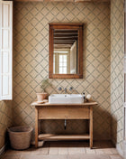YSP0519 Ivy Garland Aqua Cotswolds Wallpaper by Coordonné - room