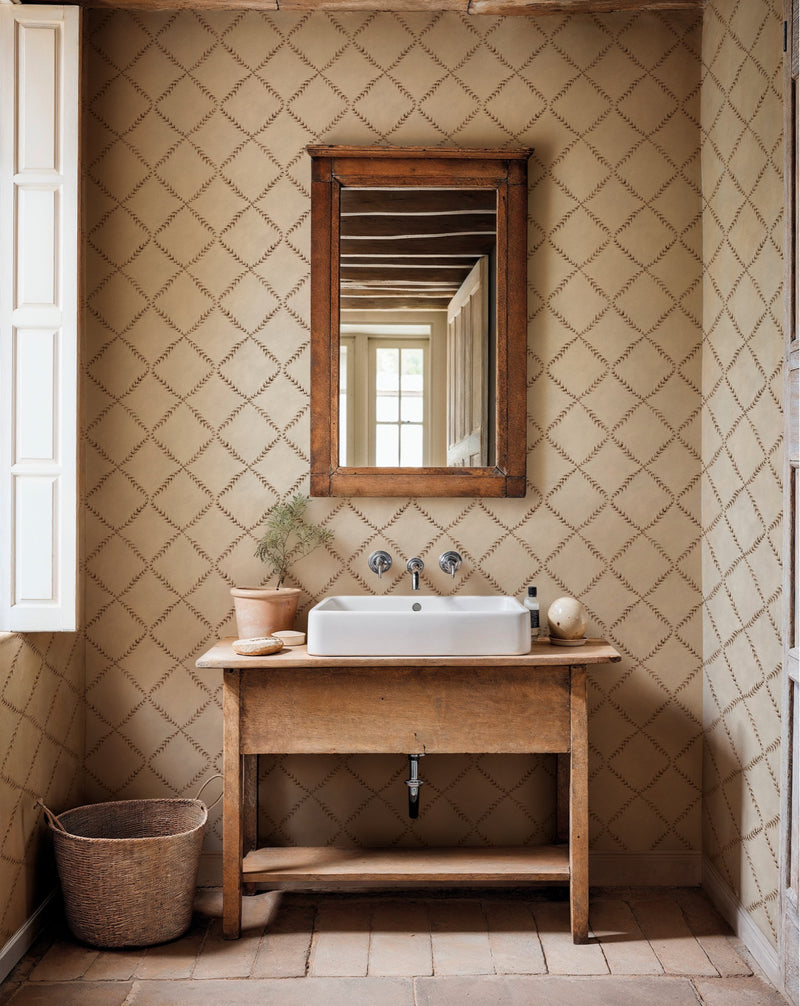 YSP0520 Ivy Garland Prune Cotswolds Wallpaper by Coordonné - room