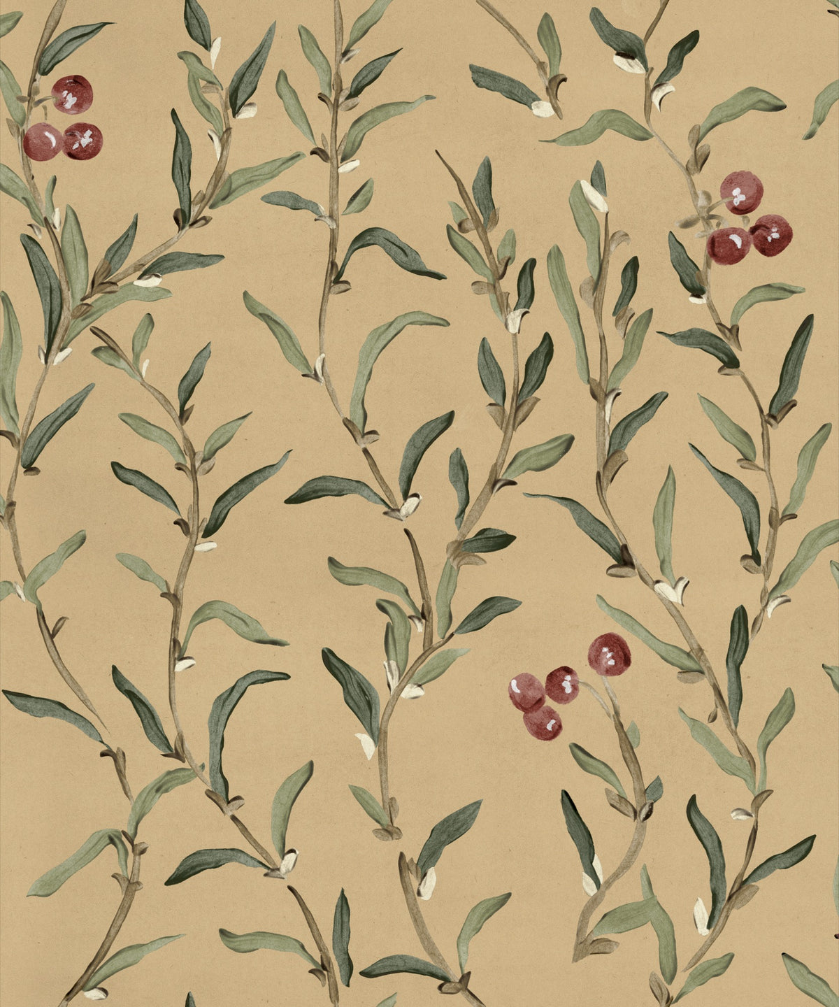 YSP0522 Wild Blackthorn Sunny Cotswolds Wallpaper by Coordonné - flat