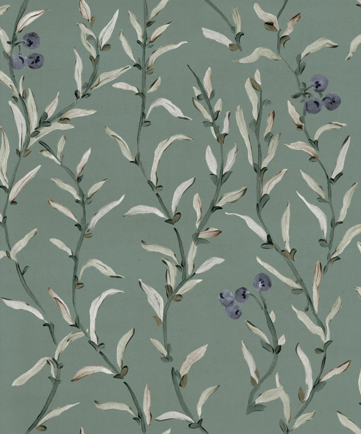 YSP0524 Wild Blackthorn Lagoon Cotswolds Wallpaper by Coordonné - flat