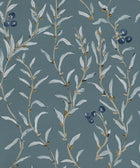 YSP0525 Wild Blackthorn Sapphire Cotswolds Wallpaper by Coordonné - flat