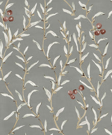 YSP0526 Wild Blackthorn Silver Cotswolds Wallpaper by Coordonné - flat