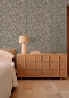 YSP0526 Wild Blackthorn Silver Cotswolds Wallpaper by Coordonné - room