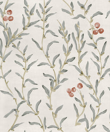 YSP0527 Wild Blackthorn Vermillion Cotswolds Wallpaper by Coordonné - flat