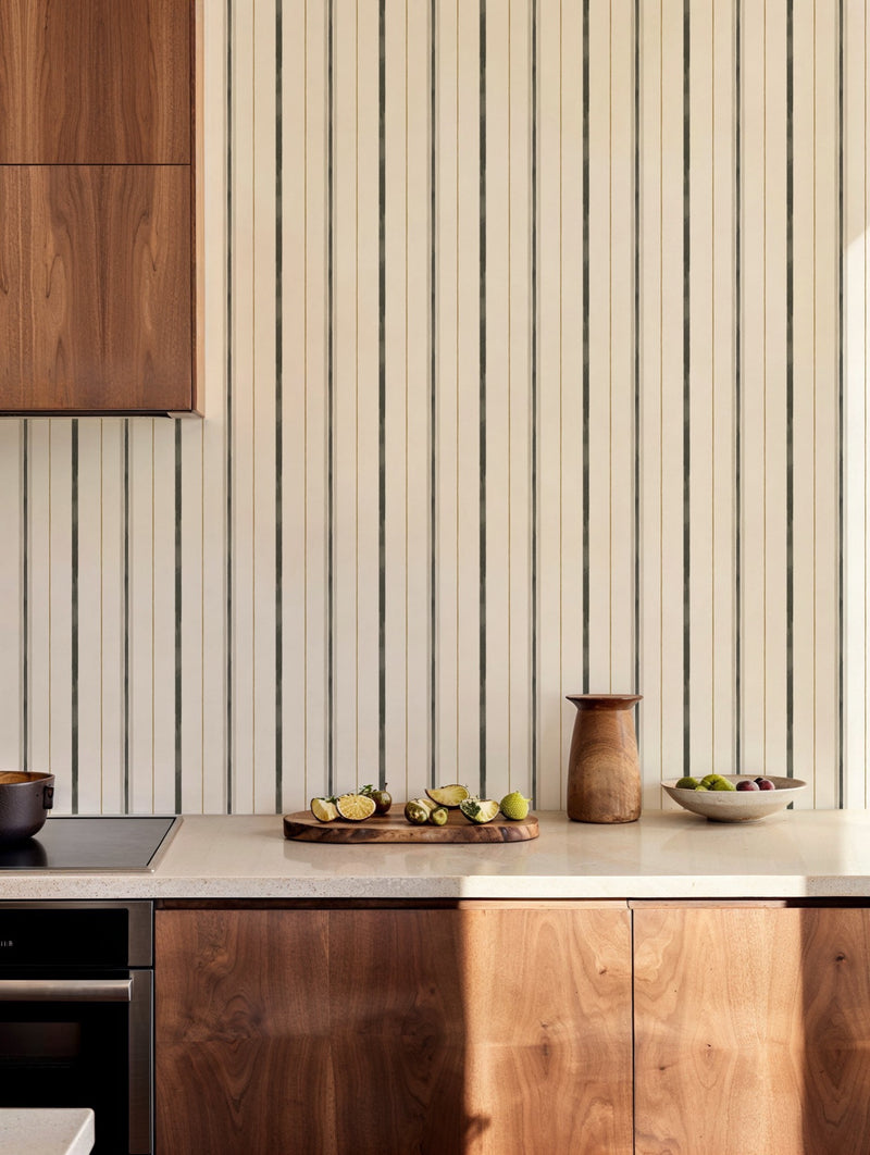 YSP0528 Rolling Stripes Black Cotswolds Wallpaper by Coordonné - room