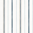 YSP0529 Rolling Stripes Aqua Cotswolds Wallpaper by Coordonné - flat