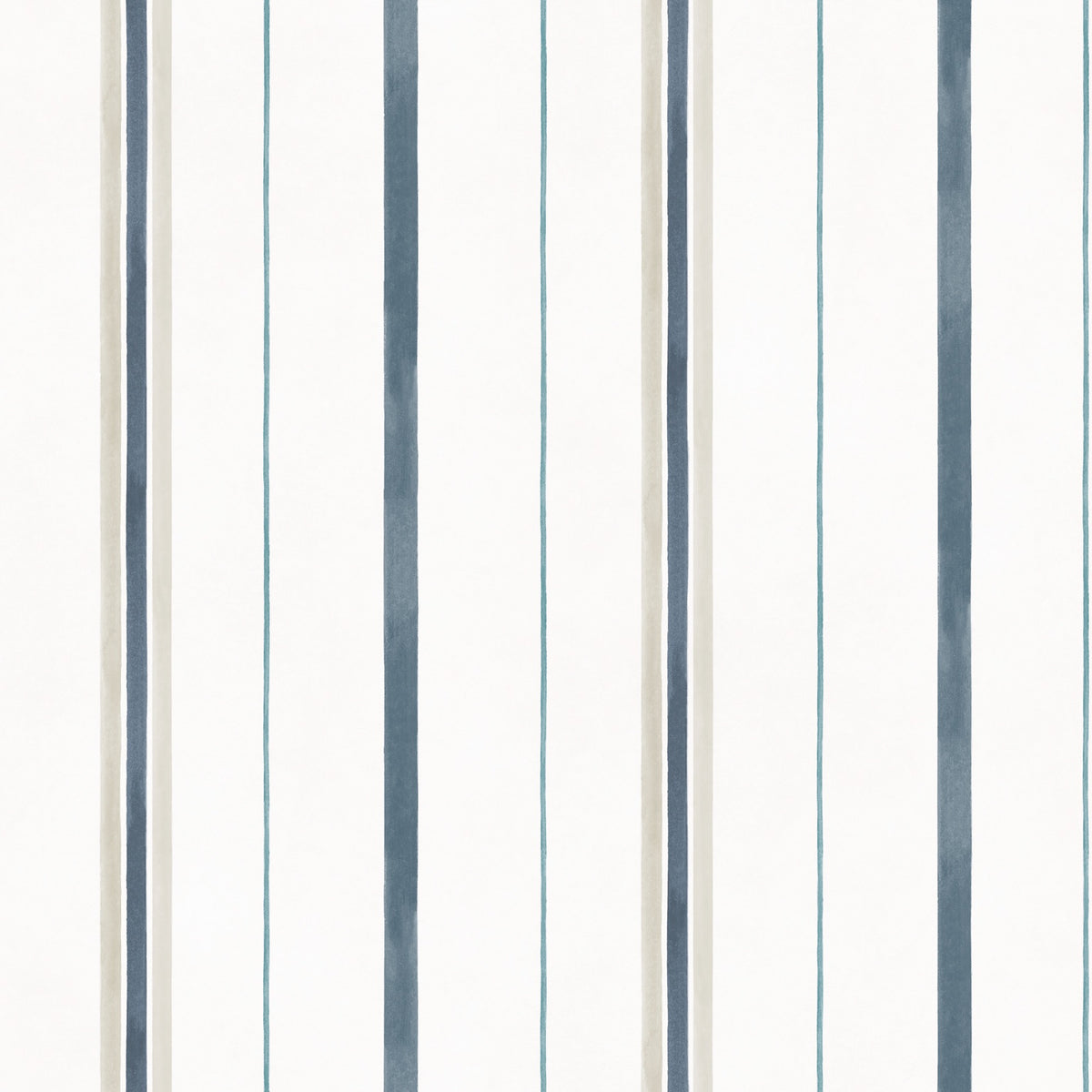 YSP0529 Rolling Stripes Aqua Cotswolds Wallpaper by Coordonné - flat