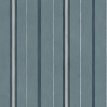 YSP0530 Rolling Stripes Sapphire Cotswolds Wallpaper by Coordonné - flat
