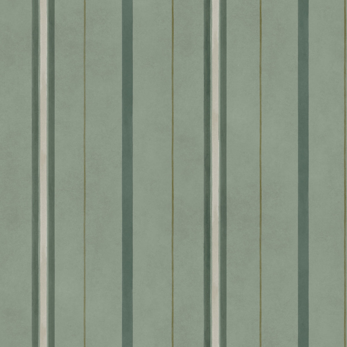 YSP0532 Rolling Stripes Sage Cotswolds Wallpaper by Coordonné - flat