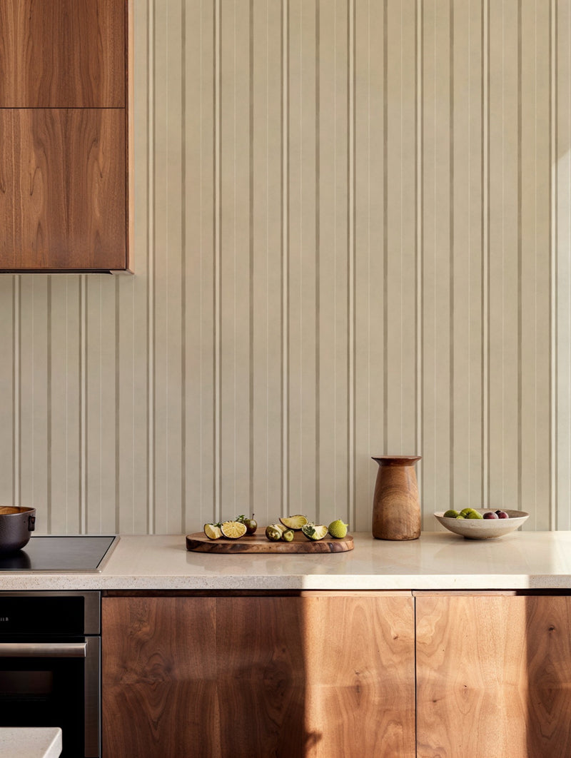 YSP0533 Rolling Stripes Bone Cotswolds Wallpaper by Coordonné - room