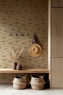 YSP0534 Mallard Duck Mint Cotswolds Wallpaper by Coordonné - room