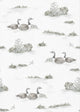 Mallard Duck Silver Cotswolds Wallpaper by Coordonné