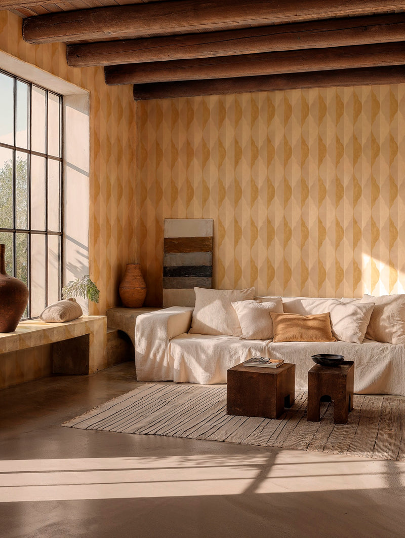 YSP0600 Giralda Ocre Sevilla Wallpaper by Coordonné - room