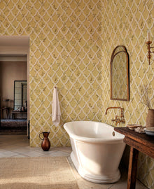YSP0613 Triana Ocre Sevilla Wallpaper by Coordonné - room