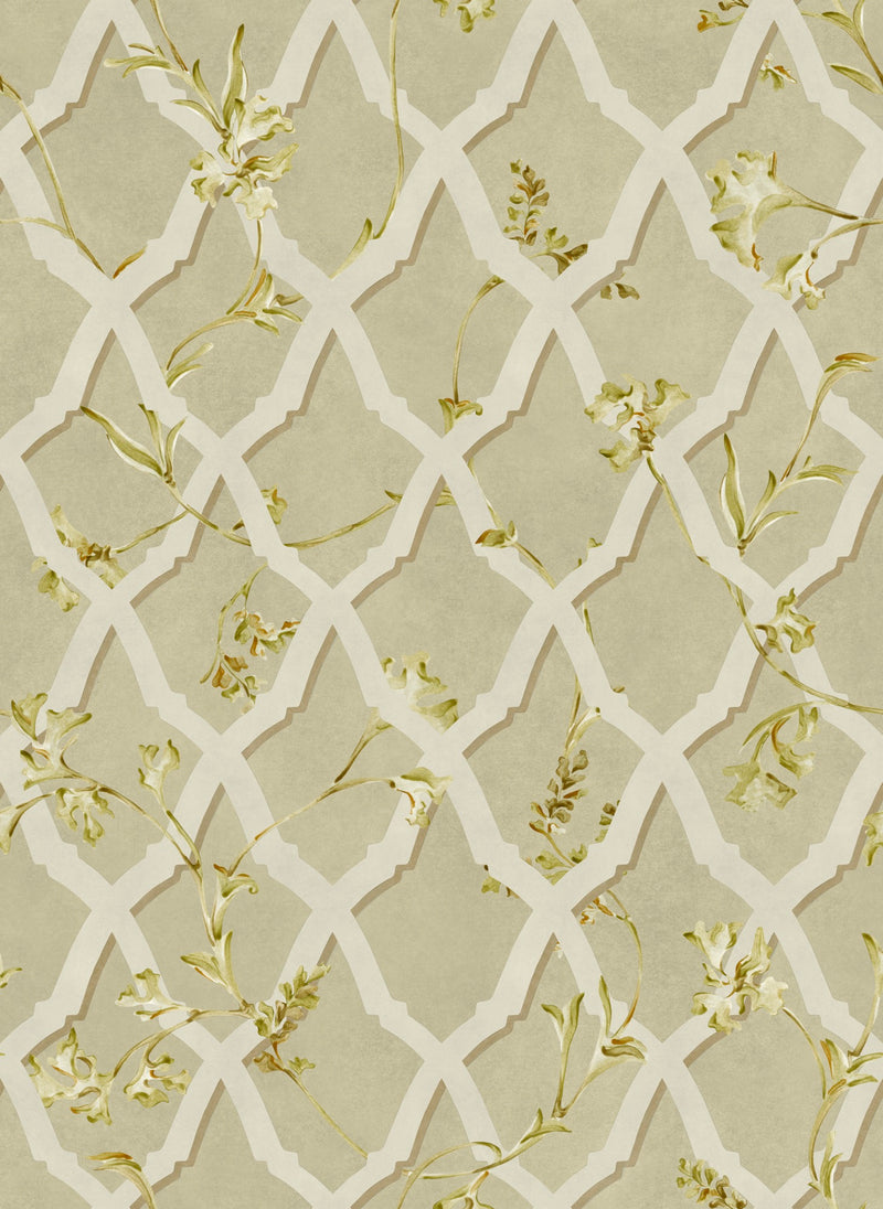 YSP0614 Triana Celadon Sevilla Wallpaper by Coordonné - flat