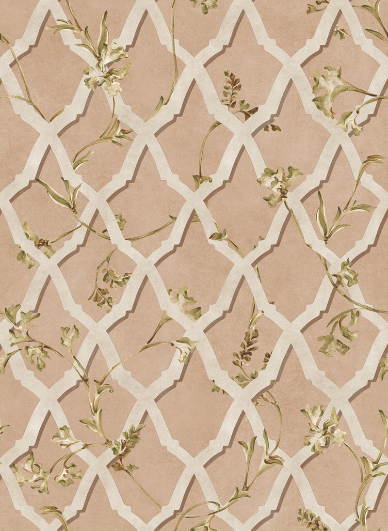 YSP0616 Triana Rosado Sevilla Wallpaper by Coordonné - flat