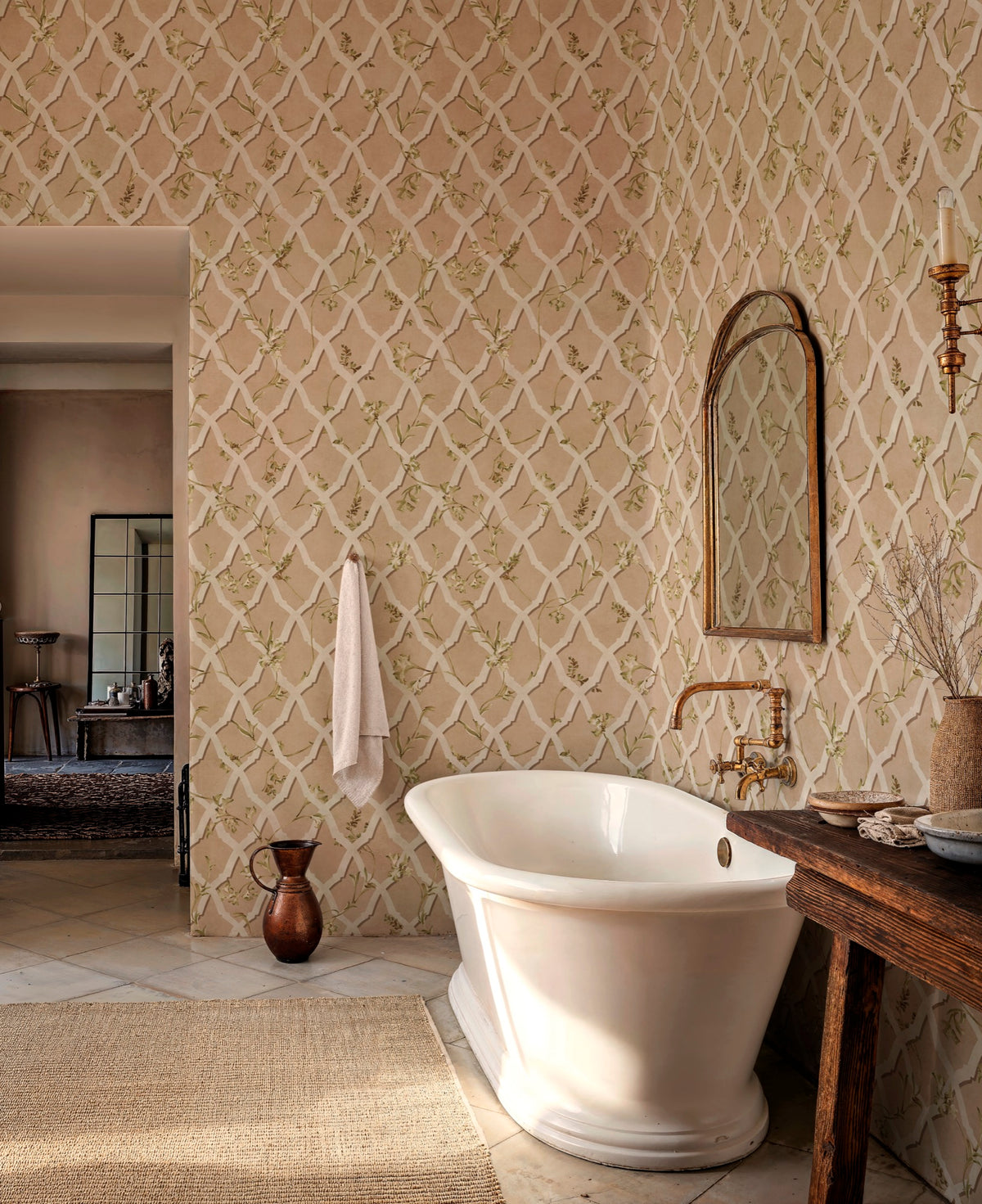 YSP0616 Triana Rosado Sevilla Wallpaper by Coordonné - room