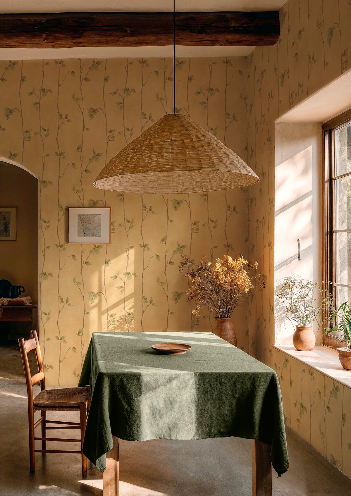 YSP0623 Azahar Ocre Sevilla Wallpaper by Coordonné - room