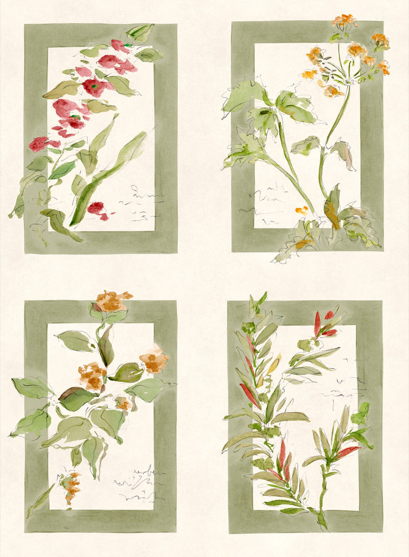 YSP0631 Sta Cruz Celadon Sevilla Wallpaper by Coordonné - flat