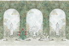 YSP0635 Alcazar Celadon Sevilla Mural by Coordonné - flat