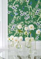 T20843 Yukio Spa Blue Eden Wallpaper by Thibaut
