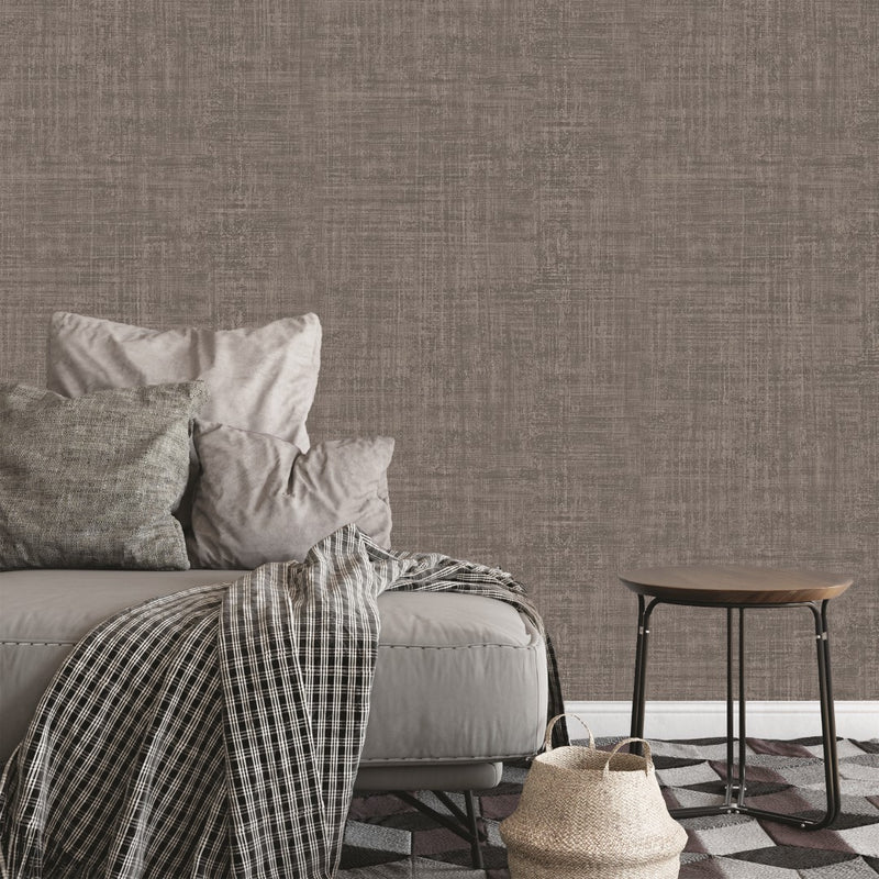 Z70735 Large Weave Texture Dark Grey wallpaper by Belgravia