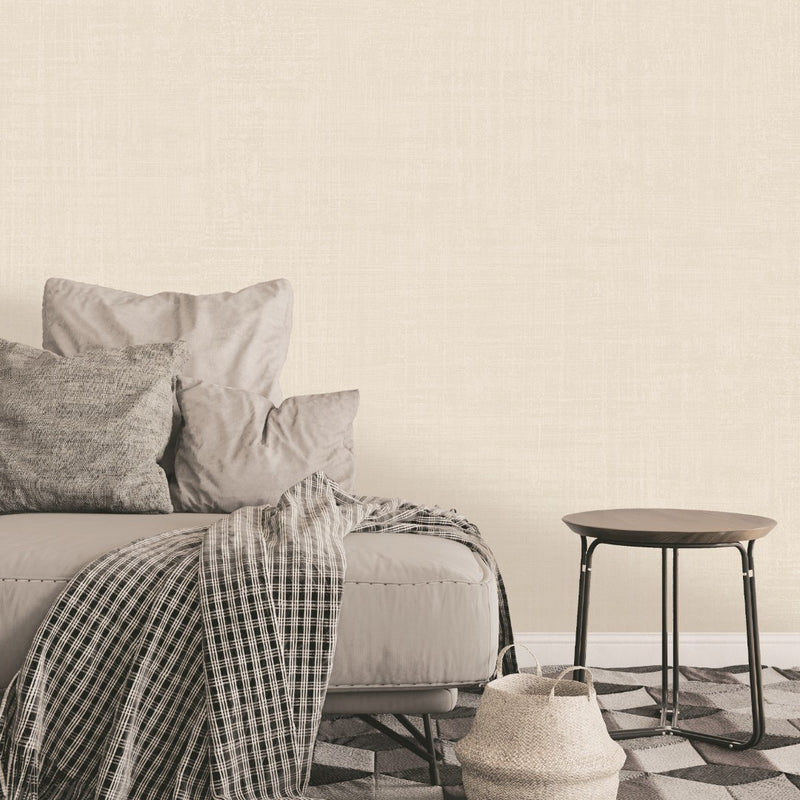 Z70737 Large Weave Texture Cream wallpaper by Belgravia