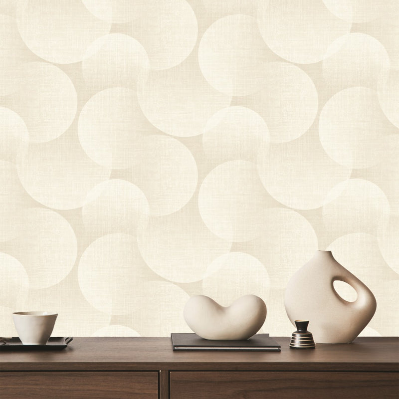 Z70738 Large Orb Texture Beige wallpaper by Belgravia