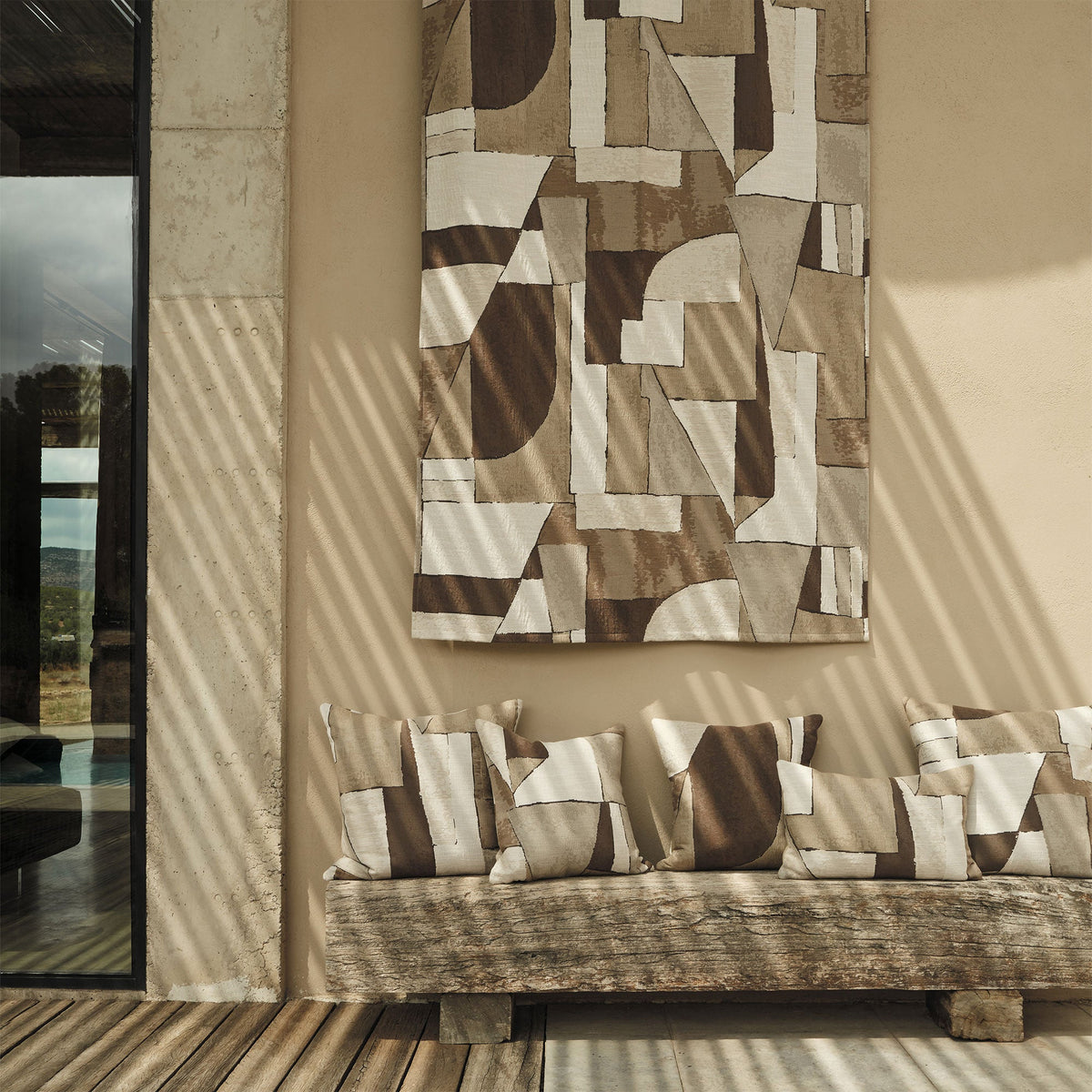 Z797/01 Cubilete Natural Juego Fabric by Zinc Textile