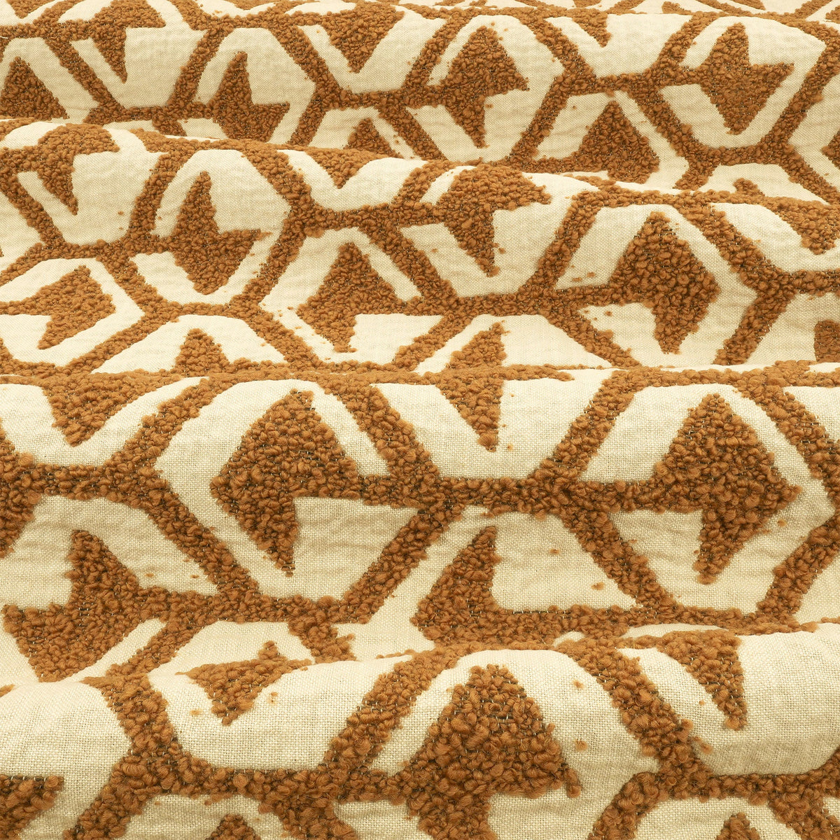 Z799/04 Hex Tan Juego Fabric by Zinc Textile