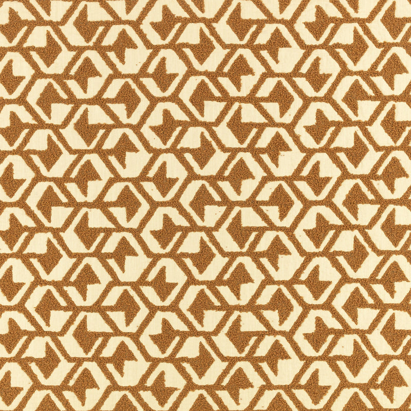 Z799/04 Hex Tan Juego Fabric by Zinc Textile