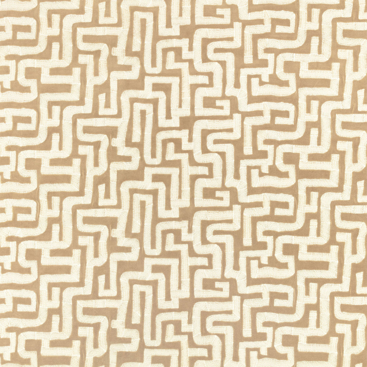 Z801/02 Labyrinth Taupe Juego Fabric by Zinc Textile