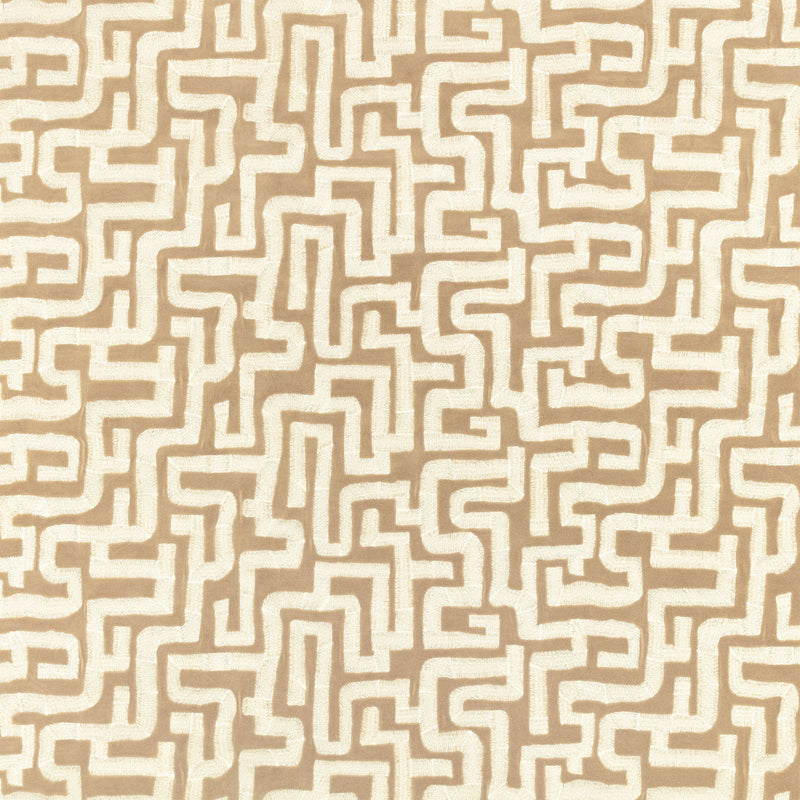 Z801/02 Labyrinth Taupe Juego Fabric by Zinc Textile