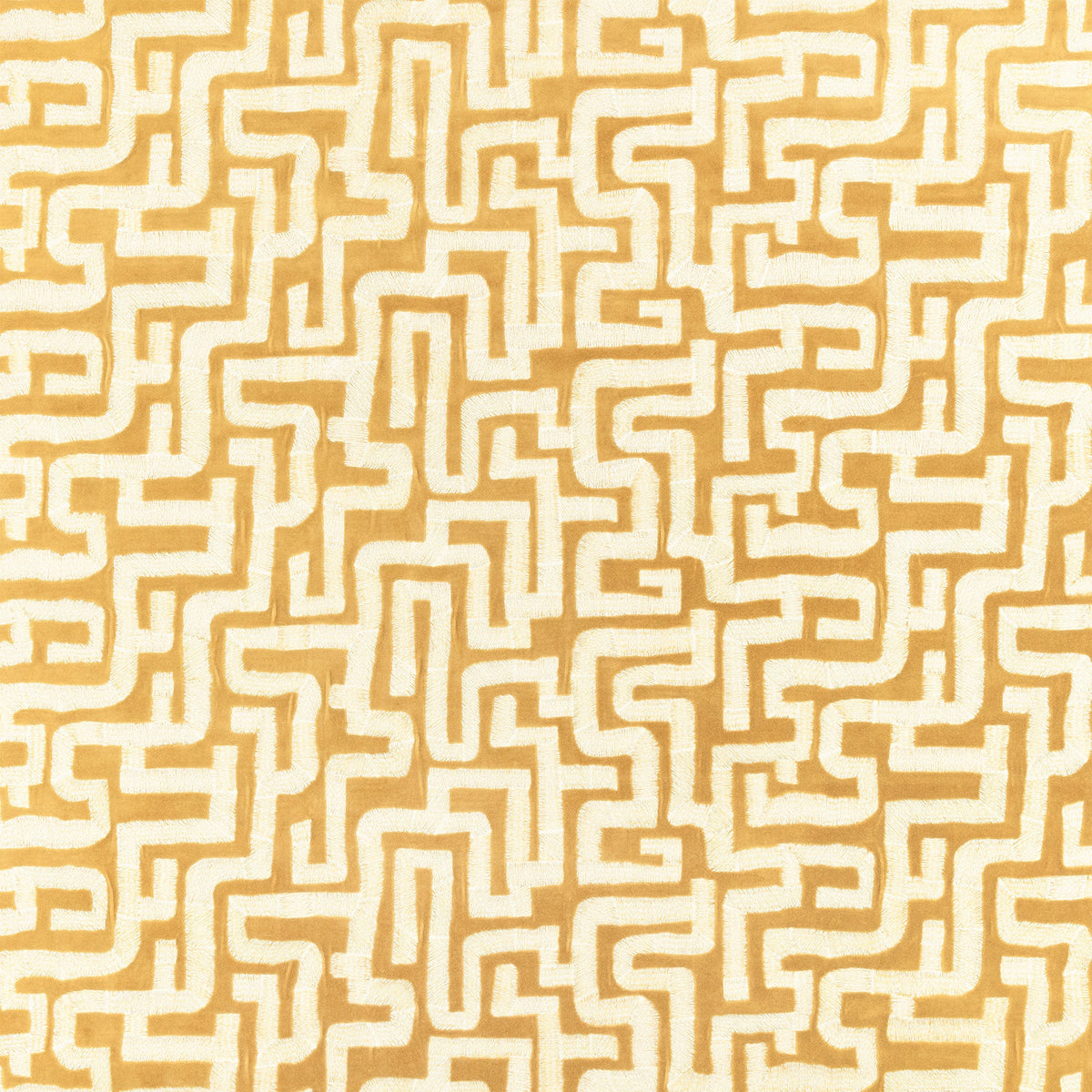 Z801/03 Labyrinth Ochre Juego Fabric by Zinc Textile