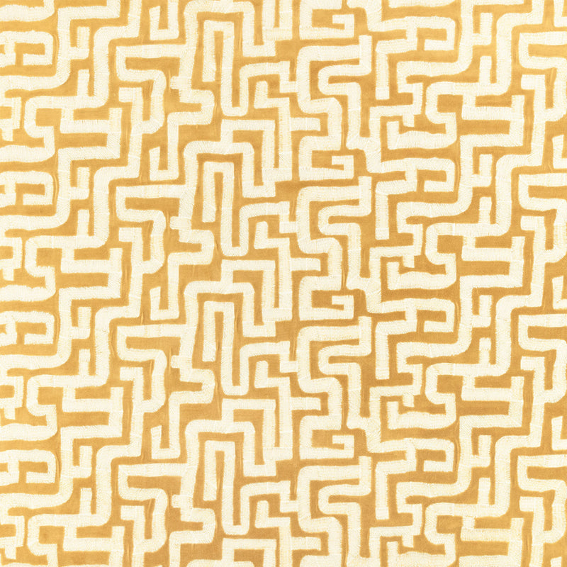 Z801/03 Labyrinth Ochre Juego Fabric by Zinc Textile