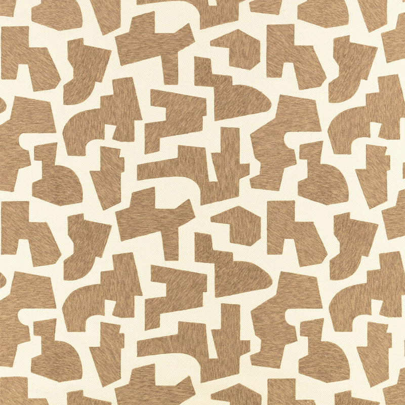 Z802/02 Jigsaw Tobacco Juego Fabric by Zinc Textile