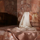 Z849-02P Ventura Panel Plaster/ Guava Dieter Vander Velpen Weaves Fabric by Zinc Textile