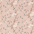 Eleanora Print Tuscan Pink Wallpaper by Zoffany