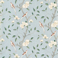 Eleanora Print Stockholm Blue Wallpaper by Zoffany