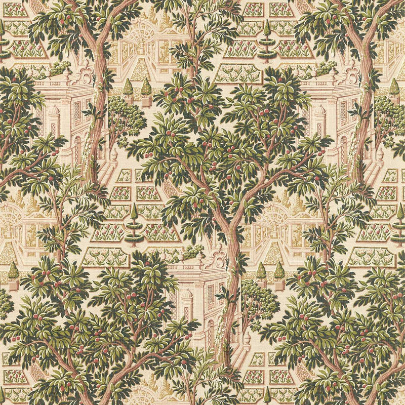 313051 Italian Garden Tuscan Pink Wallpaper by Zoffany