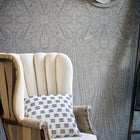 Grand Paisley Cotswolds Manor Silver Wallpaper by Zoffany