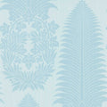 Marsden's Palm Damask Cotswolds Manor Blue Stone Wallpaper by Zoffany