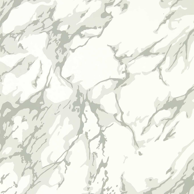 313026 French Marble Cotswolds Manor Empire Grey and Perfect White Wallpaper by Zoffany