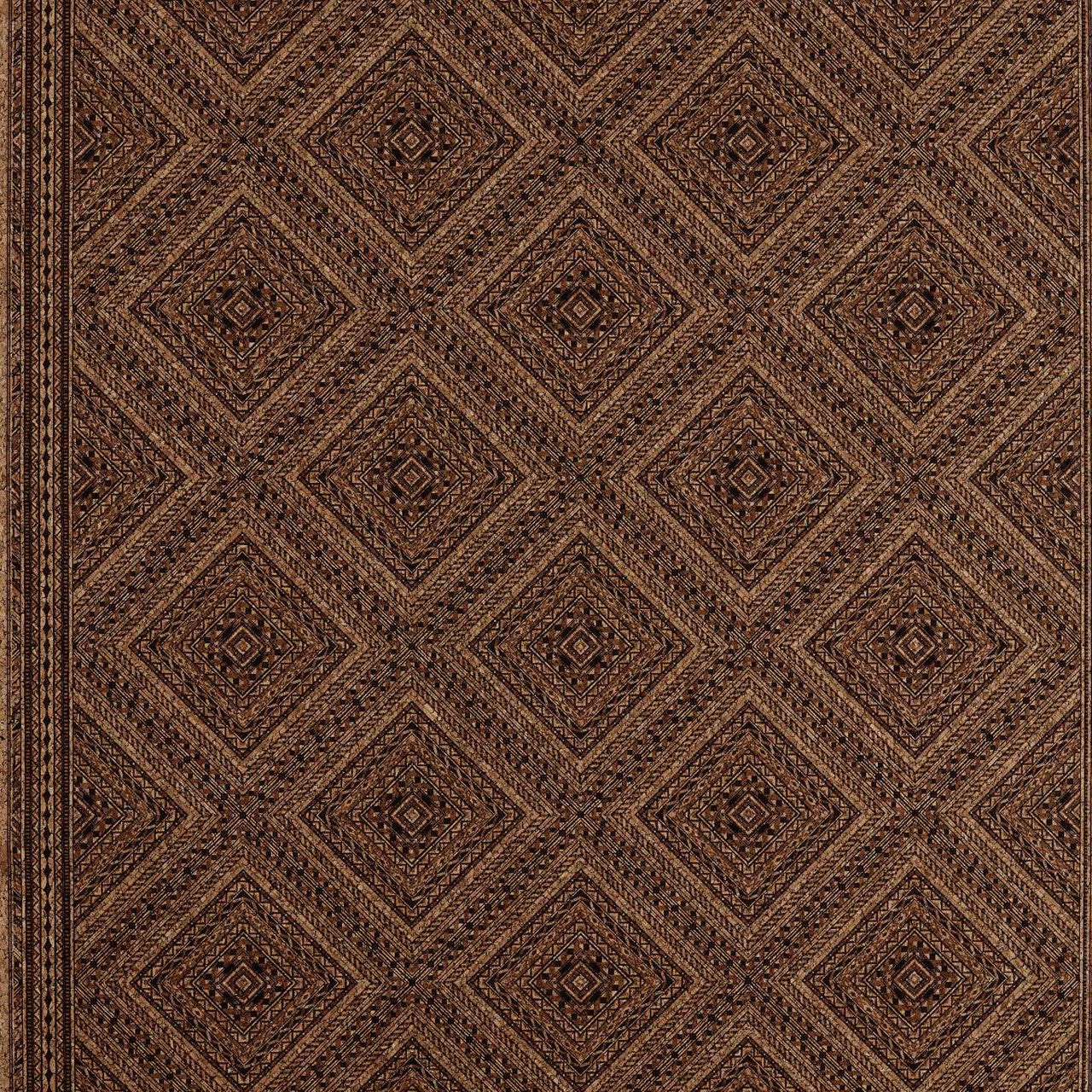 313120 Marquetry Trellis Cork Indienne Wallpaper by Zoffany