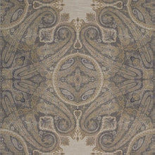 312645 Elswick Paisley Cotswolds Manor Blue Umber Wallpaper by Zoffany