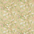 Nostell Priory Cotswolds Manor Old Gold and Green Wallpaper by Zoffany