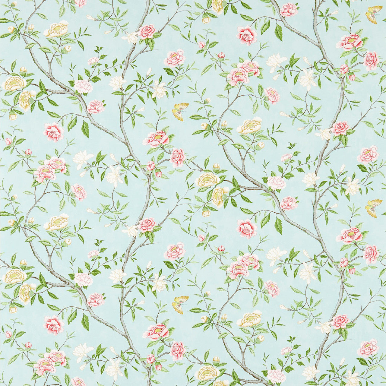 NTP06004 Nostell Priory Cotswolds Manor Sky and Pink Wallpaper by Zoffany