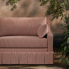 ZOF0241-03 Apron Stripe Tuscan Pink Michael S. Smith Indoor Outdoor Fabric by Zoffany
